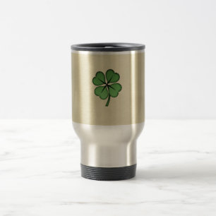Classy Irish Lucky Shamrock Reisbeker