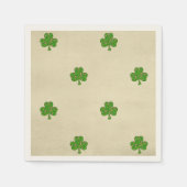 Classy Irish Lucky Shamrock St. Patrick's Day Servet (Voorkant)
