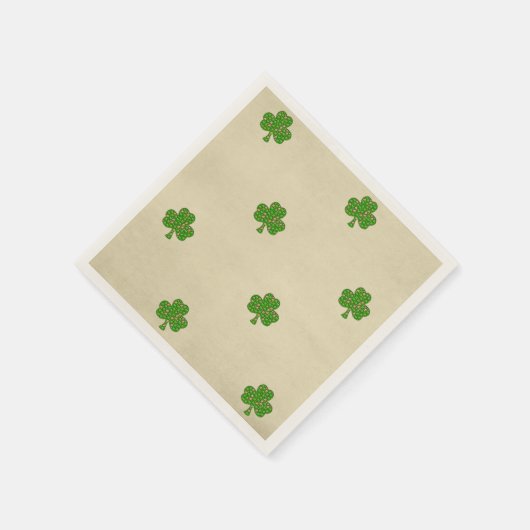 Classy Irish Lucky Shamrock St. Patrick's Day Servet (Hoek)