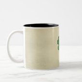Classy Irish Lucky Shamrock Tweekleurige Koffiemok (Links)