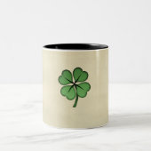 Classy Irish Lucky Shamrock Tweekleurige Koffiemok (Center)