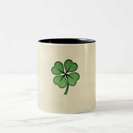 Classy Irish Lucky Shamrock Tweekleurige Koffiemok (Center)