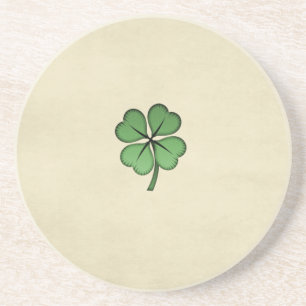 Classy Irish Lucky Shamrock Zandsteen Onderzetter