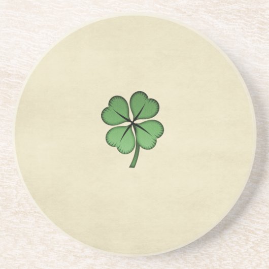 Classy Irish Lucky Shamrock Zandsteen Onderzetter (Voorkant)