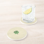 Classy Irish Lucky Shamrock Zandsteen Onderzetter (Zijkant)
