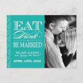 Classy Jade Damask Bewaar de datum Aankondigingskaart (Voorkant)