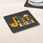 Classy Jazz Soul Kartonnen Onderzetters (Schuin)