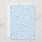 Classy Jewel Blue Sparkle Glitter Boy Baby shower Kaart (Achterkant)