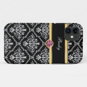 Classy Jewel iPhone 11 Hoesje Monogram (Achterkant (horizontaal))