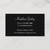 Classy Jewelry Designer Faux Jewels Visitekaartje (Achterkant)