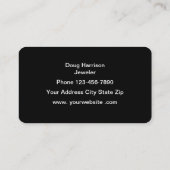Classy Jewelry Designer Visitekaartje (Achterkant)