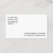 Classy Jewelry Store Business Cards Design Visitekaartje (Achterkant)