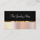 Classy Jewelry Theme Gold Tone Visitekaartjes (Voorkant)
