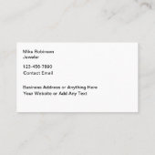 Classy Jewelry Theme Visitekaartjes Design (Achterkant)