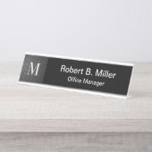 Classy Kantoor Monogram Executive Desk Name Plaque Bureau Naambordje (Voorkant)