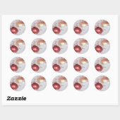 Classy Kerst Gift Tags Ronde Sticker (Vel)