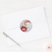 Classy Kerst Gift Tags Ronde Sticker (Envelop)