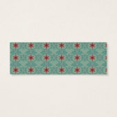 Classy Kerst Skinny Gift Label Mini Visitekaartjes (Achterkant)