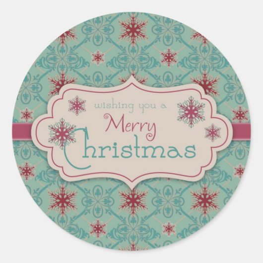 Classy Kerst sticker 2 (Voorkant)