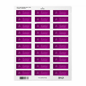 Classy Kerstboom Adresetiketten Etiket (Full Sheet)