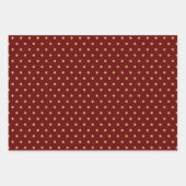 Classy kerstboom Red Gold Holiday Inpakpapier Vel (Voorkant 3)