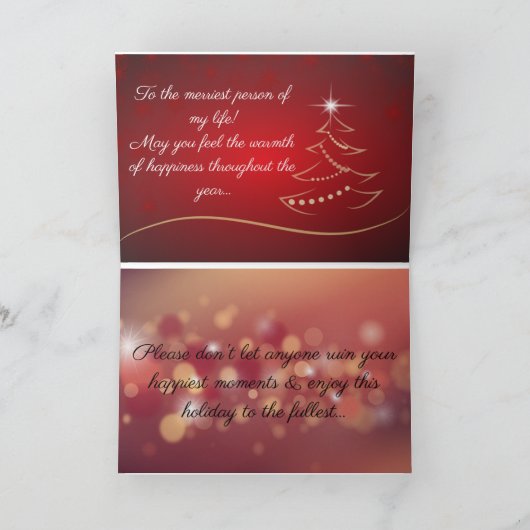 Classy Kerstfeestkaart voor iemand speciaal Feestdagen Kaart (Binnen)