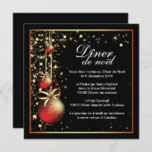 Classy-kerstfeestuitnodiging Kaart (Voorkant / Achterkant)