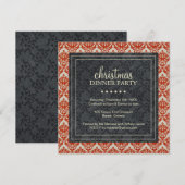 Classy-kerstfeestuitnodiging Kaart (Voorkant / Achterkant)