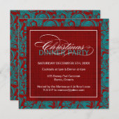 Classy-kerstfeestuitnodiging Kaart (Voorkant / Achterkant)