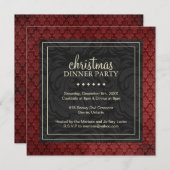 Classy-kerstfeestuitnodiging Kaart (Voorkant / Achterkant)