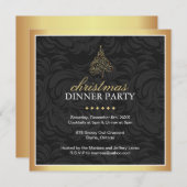 Classy-kerstfeestuitnodiging Kaart (Voorkant / Achterkant)