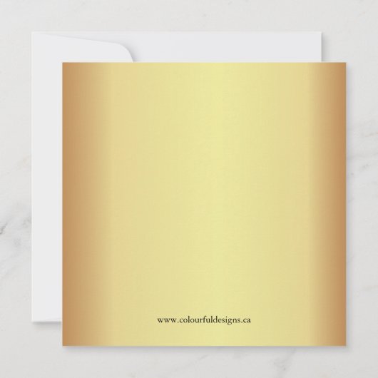 Classy-kerstfeestuitnodiging Kaart (Achterkant)