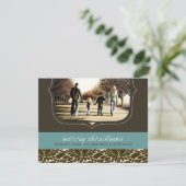Classy-kerstfotokaart Feestdagenkaart (Staand voorkant)