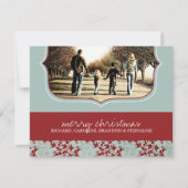 Classy-kerstfotokaart Feestdagenkaart (Voorkant)