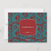 Classy-kerstfotokaart Feestdagenkaart (Achterkant)