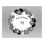Classy Kerstmis met Monogram Rubberstempel (Afrduk)