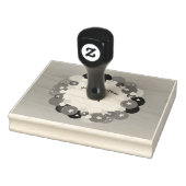 Classy Kerstmis met Monogram Rubberstempel (Stempel)