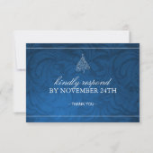 Classy kerstparty uitnodiging RSVP (Voorkant)
