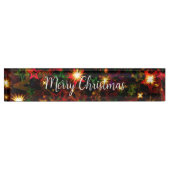 Classy Kerstvakantie Decor Acryl Plaque Naambordje (Voorkant)