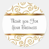 Classy klant dank u Stickers (Voorkant)