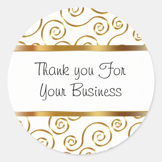 Classy klant dank u Stickers (Voorkant)