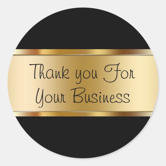 Classy klant dank u Stickers (Voorkant)