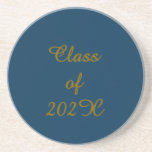 Classy Klasse van 202X Afstuderen Sandstone Onderz Zandsteen Onderzetter<br><div class="desc">Klassieke klasse van 202X Afstuderen ontwerp</div>
