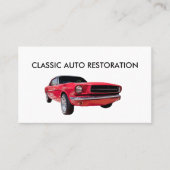 Classy klassieke auto restauratie visitekaartje (Voorkant)