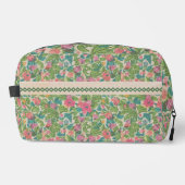 Classy kraft paper artwork Rustic botanical Green Toilettasje (Voorkant)