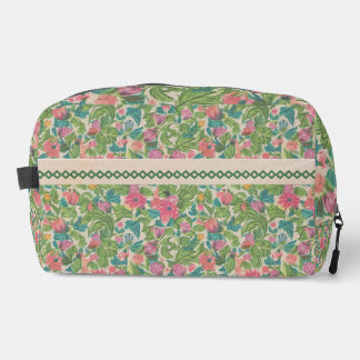 Classy kraft paper artwork Rustic botanical Green Toilettasje