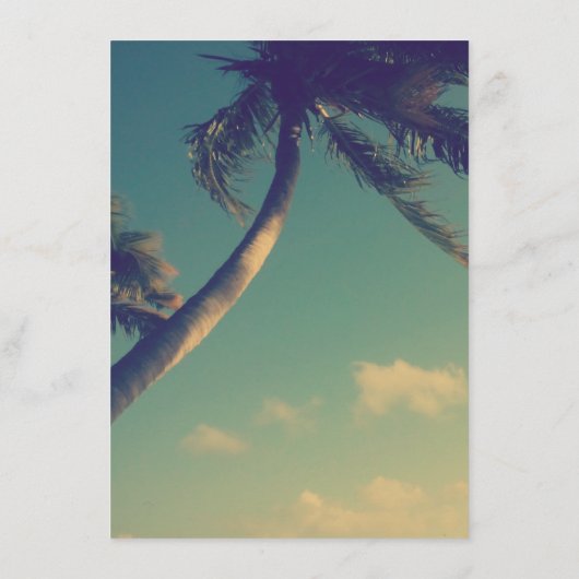 Classy kustthema bruiloft menu sjabloon (Achterkant)