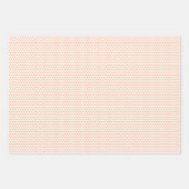 Classy laat bloemenkunstpatroon op koraal Sinaasap Inpakpapier Vel (Voorkant 2)