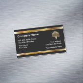Classy Landscaping Tree Design Magnetisch Visitekaartje (Voorbeeld)