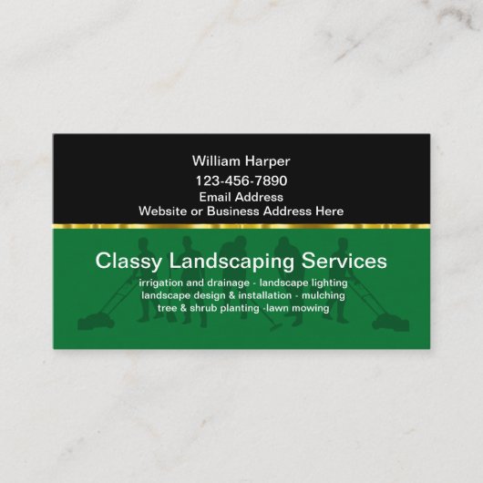 Classy Landscaping Visitekaartjes Design (Voorkant)